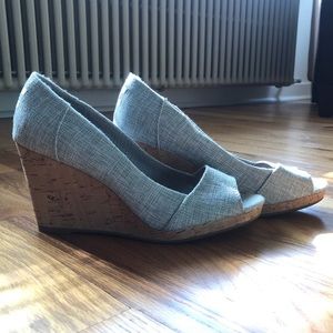 Tom’s Wedge Cork Heels